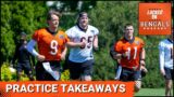 Bengals Practice Takeaways: Thoughts on Joe Burrow, Wide Receivers, Defensive Backs & MORE