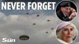 British paratroopers recreate D-Day drop into Normandy as emotional royals mark 80th anniversary