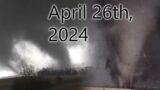 CHASING A MONSTER TORNADO OUTBREAK – April 26th, 2024