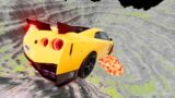 Cars vs Leap of Death BeamNG drive #743 | Gameweon