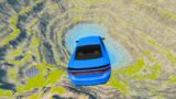 Cars vs Leap of Death Realistic Crashes BeamNG drive #195 | BeamNG