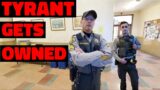 DUMB TYRANT COP GETS PUT IN HIS PLACE AND OWNED! #shorts #shortsvideo #walkofshame