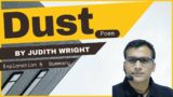 Dust by Judith Wright | Summary & Explanation | MA II Sem Paper 3 | #MJPRU