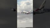 Epic A380 leaving the moody skies of Machester to Dubai