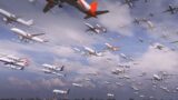 Fleet, Airplanes, 3d, FormationStock Footage