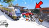 Franklin and Shinchan Start New Train Journey From Los Santos To ZOO IN GTA V