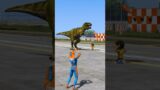GTAV:T-Rex Trouble: Spiderman to the Rescue toSave Baby #shorts