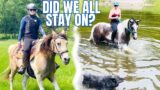 Galloping, Swimming, & Camping With 4 Horses!