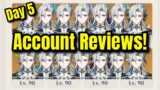Genshin Impact Account Reviews! | Day 5