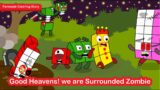 Good Heavens! we are Surrounded Zombie | Numberblocks Fanmade Coloring Story