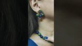 Handmade terracotta jewellery #diyjewellery #clayart #artandcraftshorts #music #diy #peacockinspired