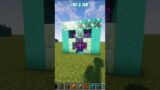 How to build Minecraft Nether Portal Makeover with Cyan Glazed Terracotta? #shorts #viral