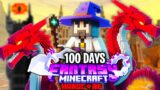 I Survived 100 Days in FANTASY Minecraft Hardcore!