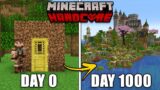 I Survived 1000 Days in Hardcore Minecraft! [FULL MOVIE]