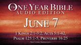 June 7 – One Year Bible Audio Edition
