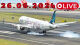 LIVE Wind ACTION From Madeira Island Airport 26.06.2024