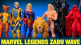 Marvel Legends Zabu Wave Cable Wolfsbane Ka-Zar Ikaris Red Widow Black Winter Hasbro Figure Review