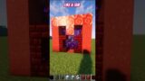 Minecraft Red Glazed Terracotta: Nether Portal Makeover #shorts