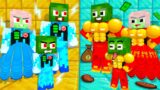 Monster School : Zombie x Squid Game ROBOT vs STRONG FAMILY – Minecraft Animation