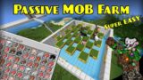 Passive MOB Farm EASY Food Leather Feathers & More | Minecraft Farm Tutorial | MCPE XBOX PS SWITCH