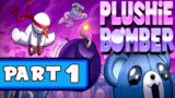 Plushie Bomber Walkthrough: Part 1 – Snow Village [All Carrots Found] (No Commentary)