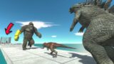 Run Away from Godzilla | B.E.A.S.T. Kong  to the Rescue! – Animal Revolt Battle Simulator