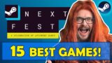 STEAM NEXT FEST – 15 Best Games To Try Right Now! | BEST DEMOS!