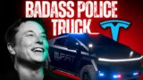 Tesla's Unique Electric Pickup Transformed into a Formidable Police Vehicle