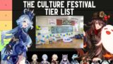 The School Culture Festival Tier List Genshin Impact