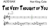 The Very Thought Of You Alto Sax Sheet Music Backing Track Play Along Partitura