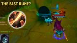 The most Underrated Rune in the Game.