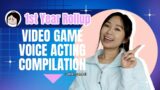 Video Game Voice Acting Compilation – First Year Rollup