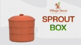 Village decor | Handmade | terracotta | sprout box