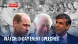 Watch live: Members of Royal family meeting veterans on D-Day remembrance event in Portsmouth