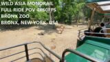 Zoo Tours: Bronx Zoo Bengali Express Wild Asia Monorail Full Ride POV | June 2024