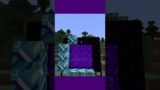 how to build a Minecraft nether portal makeover with cyan Glazed Terracotta? #shorts#viral#minecraft