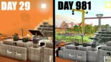 1000 DAYS creating life on Mars in Minecraft Hardcore