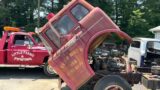 1967 Ford C750 1st start in ? years. Another Big Red Beast!!
