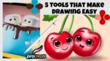 5 tips/tools of PROCREATE that make drawing much EASIER
