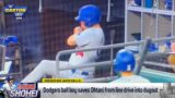 Ball Boy saves Ohtani from line drive!