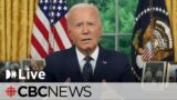 Biden addresses U.S. after ending re-election campaign