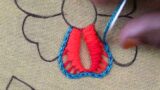 COLORFUL FANTASIA STITCH MODERN FLOWER HAND EMBROIDERY DESIGNS | STEP BY STEP GUIDE FOR BEGINNERS