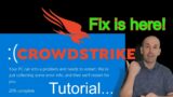 CrowdStrike, Blue Screen of Death fix, two different ways.