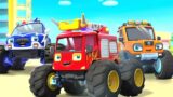 Fire Truck to the Rescue | Cars Rescue Team | Monster Truck | Car Cartoon | BabyBus – Cars World
