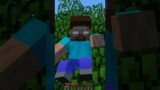 Herobrin came to the rescue #minecraft #steve #herobrine #herobrinesteve