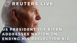 LIVE: President Joe Biden addresses nation on ending his reelection bid