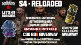 MW3 Zombies | S4 RELOADED | Unstable Rift Help, KONG B.E.A.S.T Glove & Schematics Giveaway!
