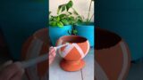 Make a beautiful Matka pot#garden #diygarden #youtubeshorts #diypots #matkaDiy#diypots