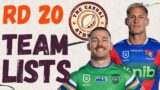 NRL Team Lists – Round 20 Reactions & Analysis