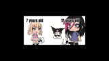 Old trend/ 7 yrs old to 17 yrs old ||gacha life trend#gacha